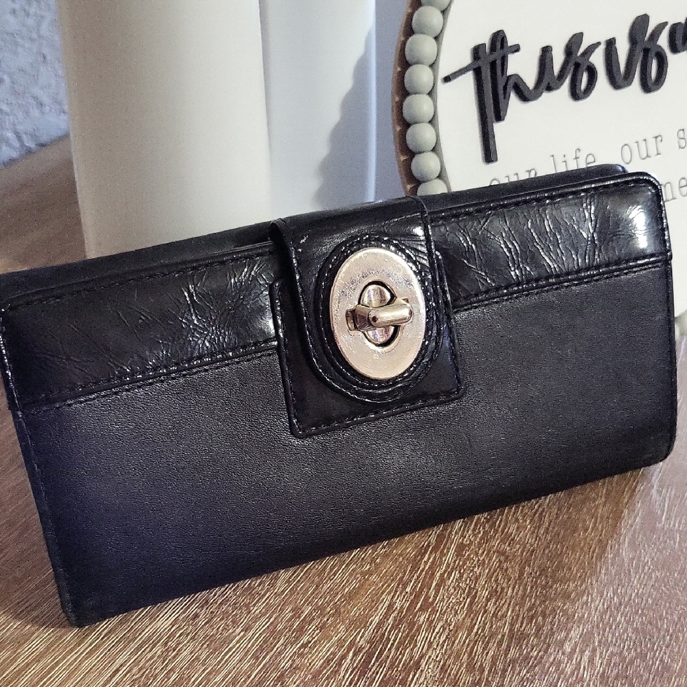 Coach Black Leather Women's Wallet